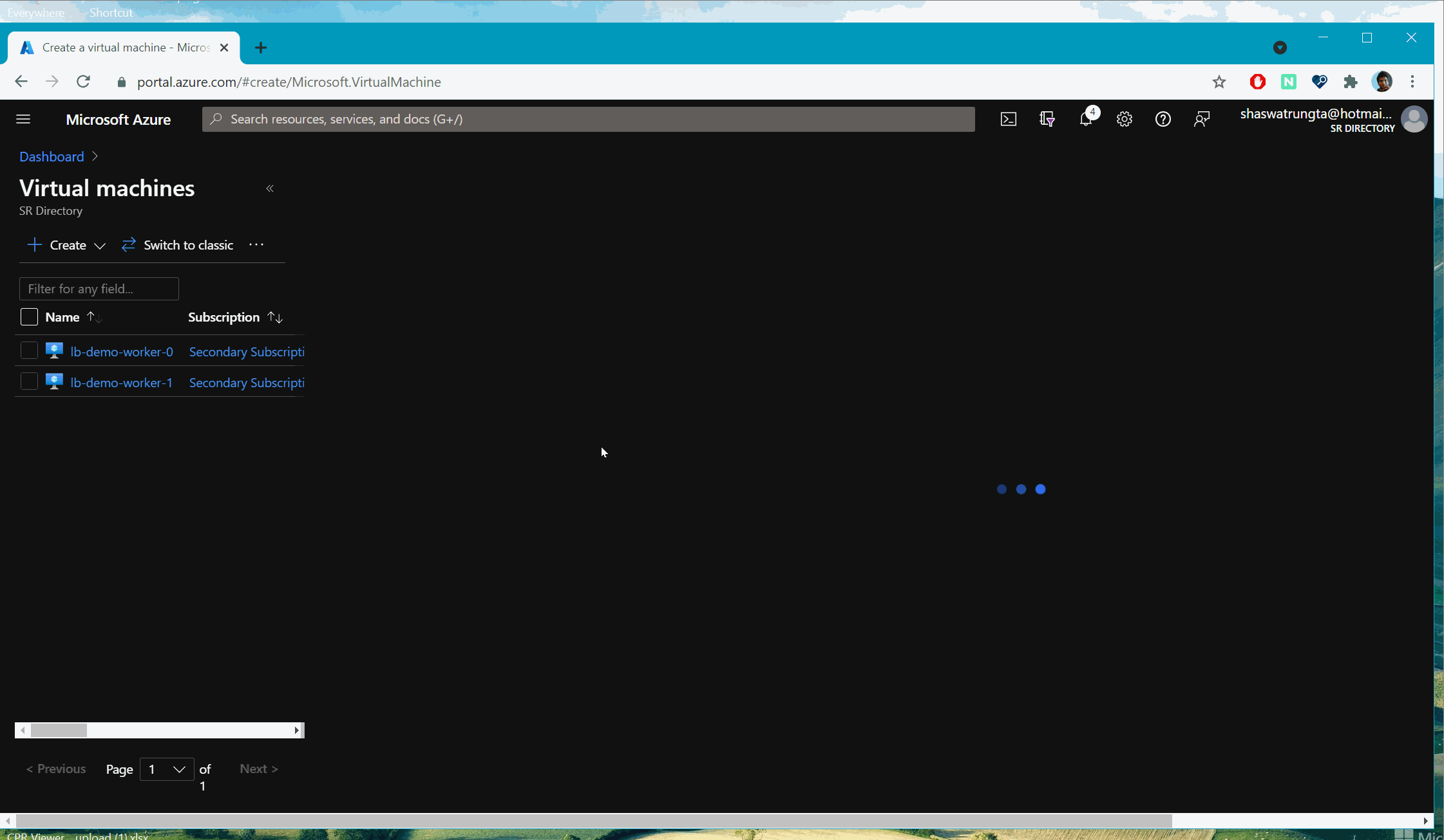Create the frontend VM