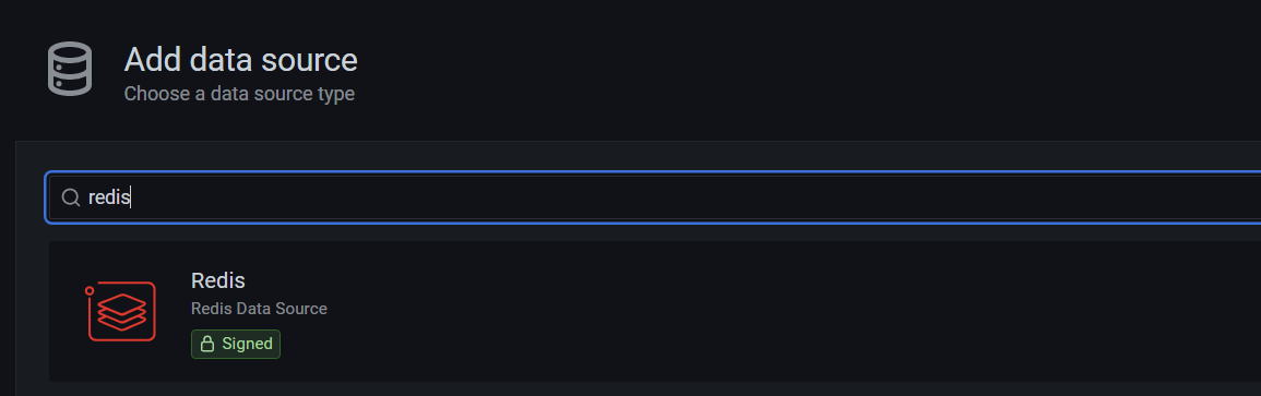 Grafana search Redis